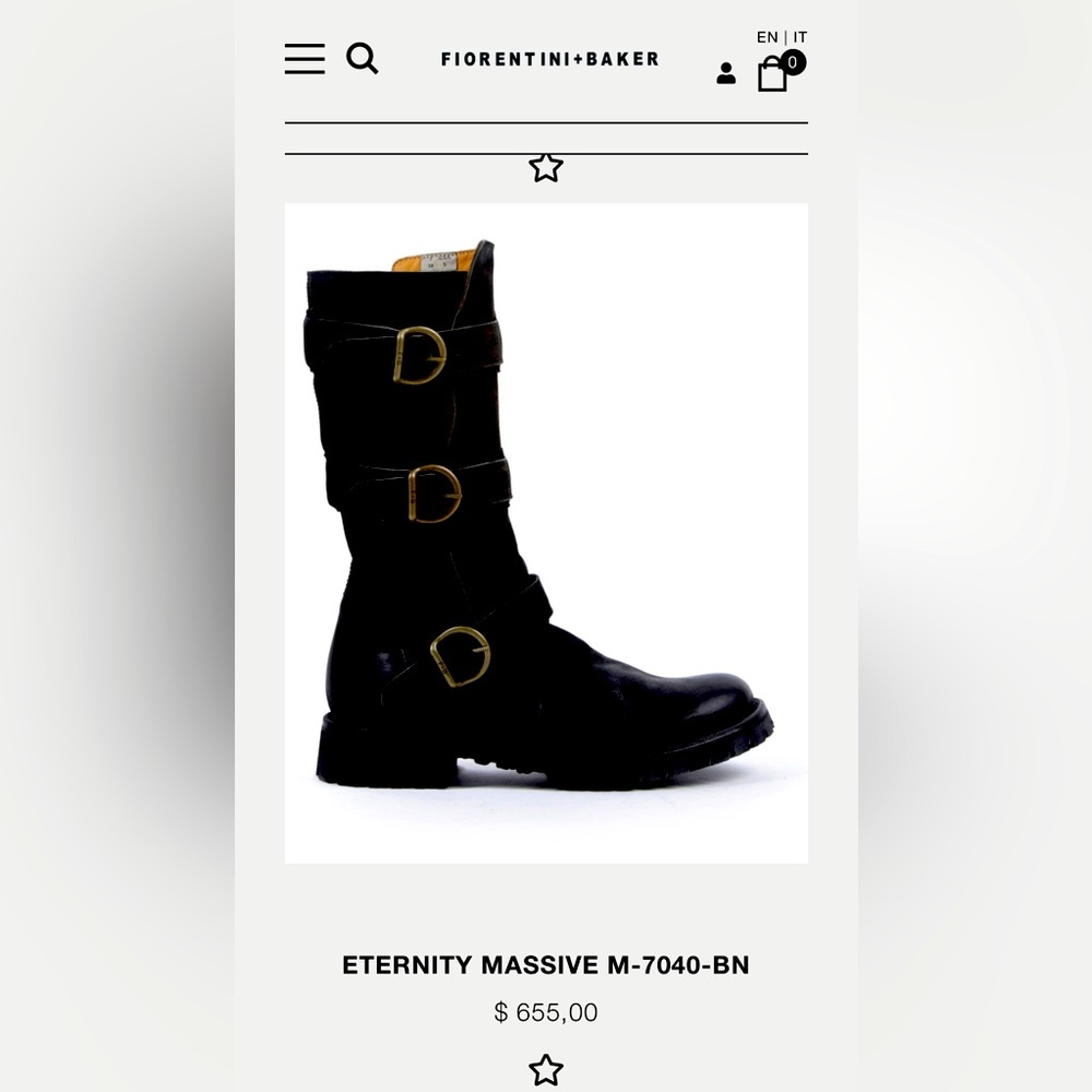 Fiorentini+Baker Eternity Moto Boot 37.5